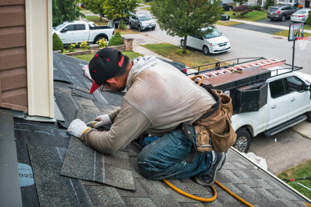 Professional Roof Installation technician working in Julian, WV
